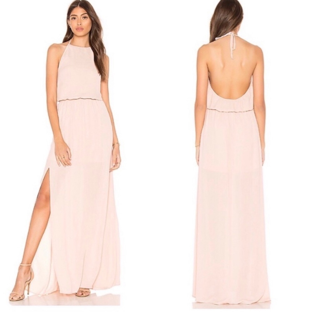 Show Me Your MuMu Heather Halter Dusty Blush Crisp